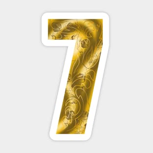 number seven Sticker